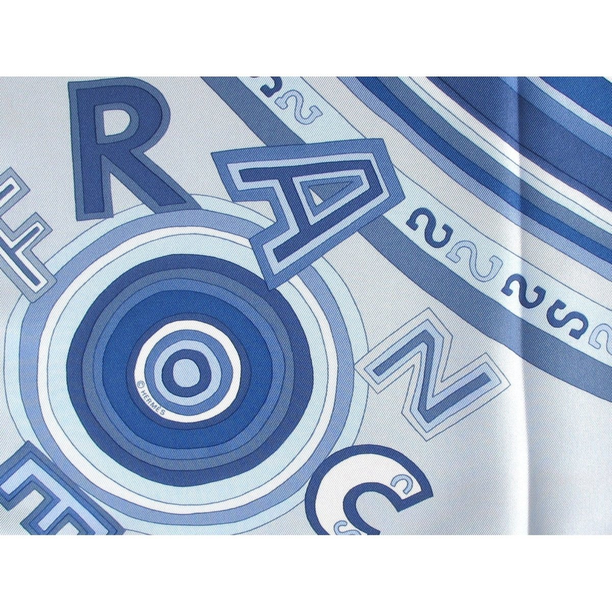 Hermes Blue White Tohu Bohu Twill 90cm, Mint! - poupishop