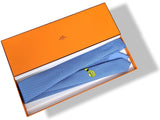 Hermes Blue/Fluo Yellow Highlighter STABILO BOSS Heavy Twill Silk Tie 8cm 64590cm2 SA, BNIB! - poupishop