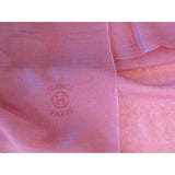Hermes Bois de Rose Pink Plume Allumette Handwoven in Nepal 75% Cashmere Stole GM, NIB! - poupishop