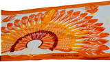 Hermes Orange "Brazil" Tapis de Plage Terry Beach Towel 90 x 150 cm