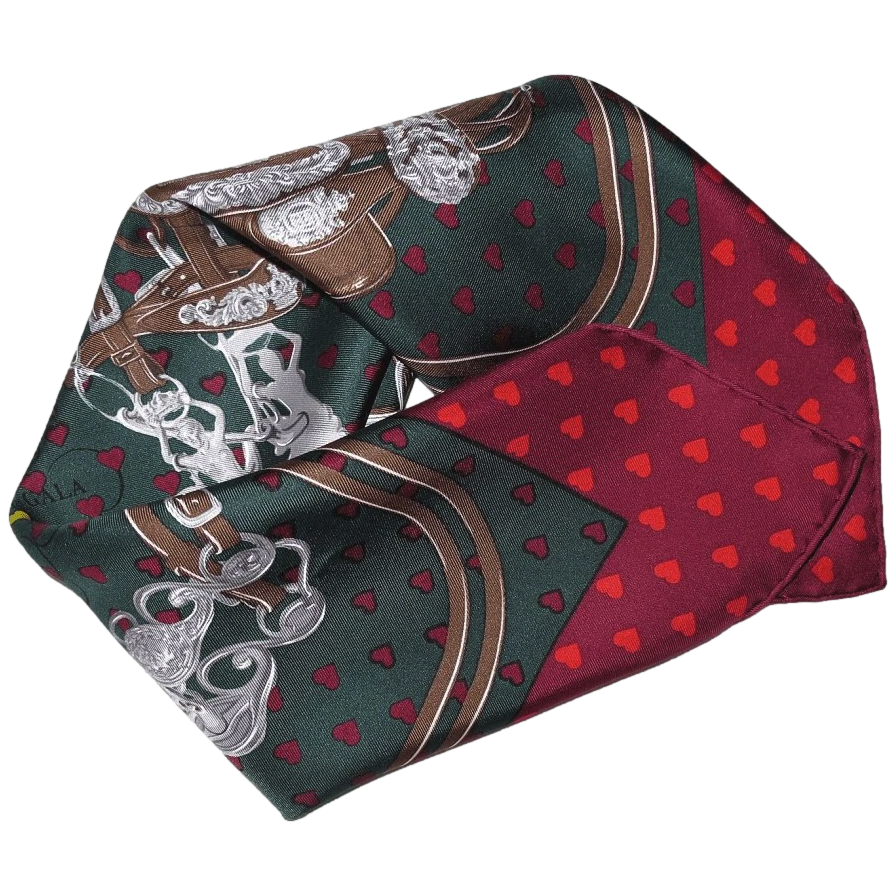 Hermes 2017 Special Issue Red/Green "Brides de Gala Love" Gavoche 45cm