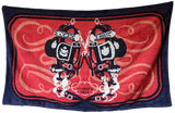 Hermes Vintage Rouge "Brides de Gala" Terry Beach Towel GM 90 x 150 cm