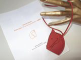 Hermes Brique Origami Swift Leather Horse Head Bag Charm, New! - poupishop