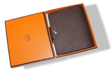 Hermes Brown Calfskin Mini Ulysse Note Book Cover with Refill , NIB! - poupishop