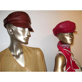 Hermes Brown Veau Leather Frida Cap Hat Sz56, New! - poupishop