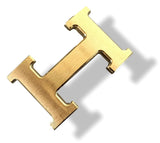 Hermes Brushed Plated Yellow Gold Satined Buckle H 32mm, Used! - poupishop