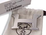 Hermes Brushed Silver Ag H PEGASE Buckle 32 mm, New in white box! - poupishop
