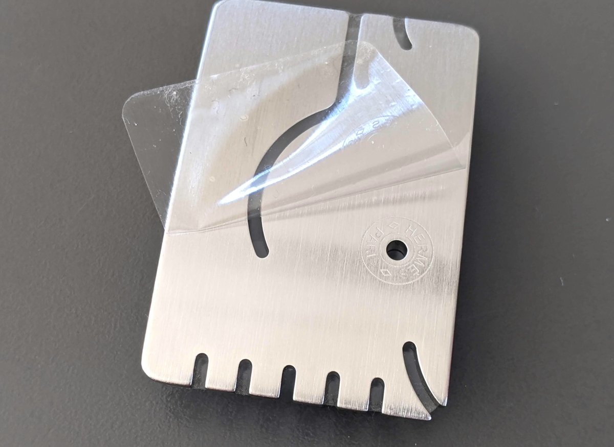 Hermes Brushed Silver Horse Head HOMME A CHEVAL Buckle 32mm Rare, New in white box! - poupishop