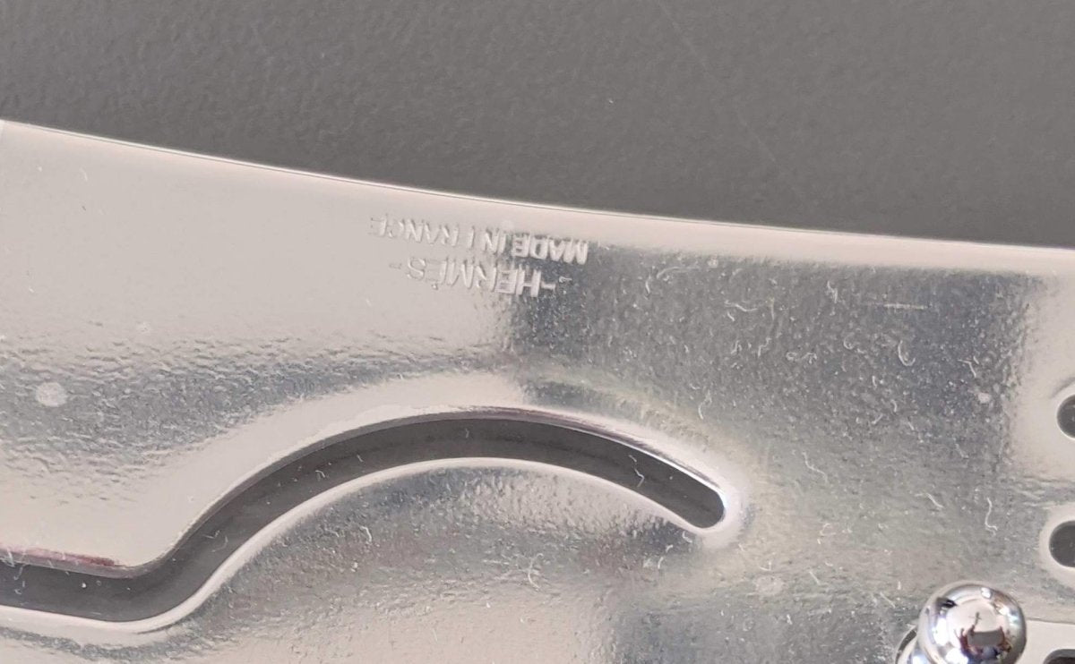 Hermes Brushed Silver Horse Head HOMME A CHEVAL Buckle 32mm Rare, New in white box! - poupishop