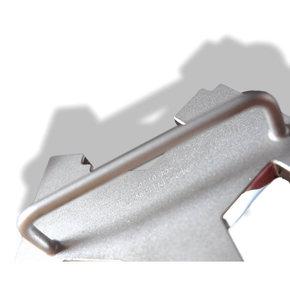 Hermes Burgundy Lacquered Enamel & Palladium STREET Belt Buckle H 32 mm, New! - poupishop