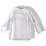Hermes Embellished Couture Linen Shirt with Lambskin Collar