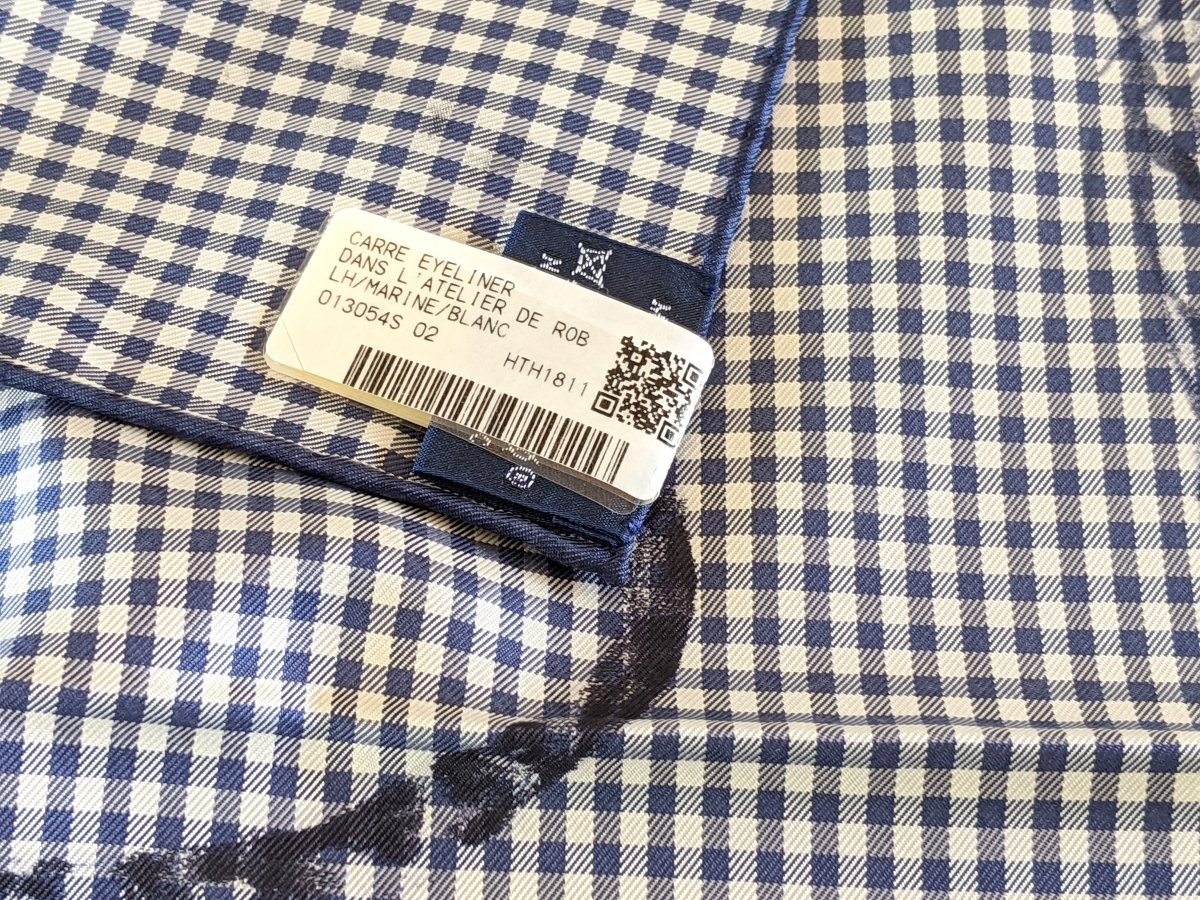 Hermes [C24] 2018 Navy/White DANS L'ATELIER DE ROBERT DALLET FINESSE EYELINER Twill 90cm CARRE, BNWTIB! - poupishop