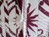 Hermes [C41] 2018 Bordeaux/Blanc Astrologie Nouvelle Tattoo Jacquard Twill 90cm, BNWTIB! - poupishop