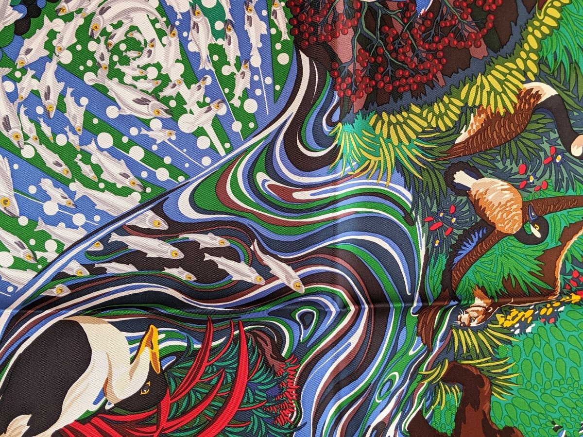 Hermes [C5] 2017 Green Red Brown INTO THE CANADIAN WILD by Alice