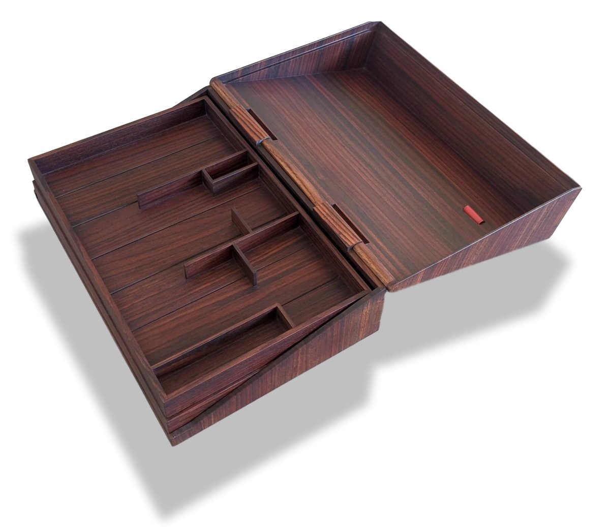 Hermes Cabinetry Precious Rosewood Organize Desk/Jewels Box Palissandre, Rare! - poupishop