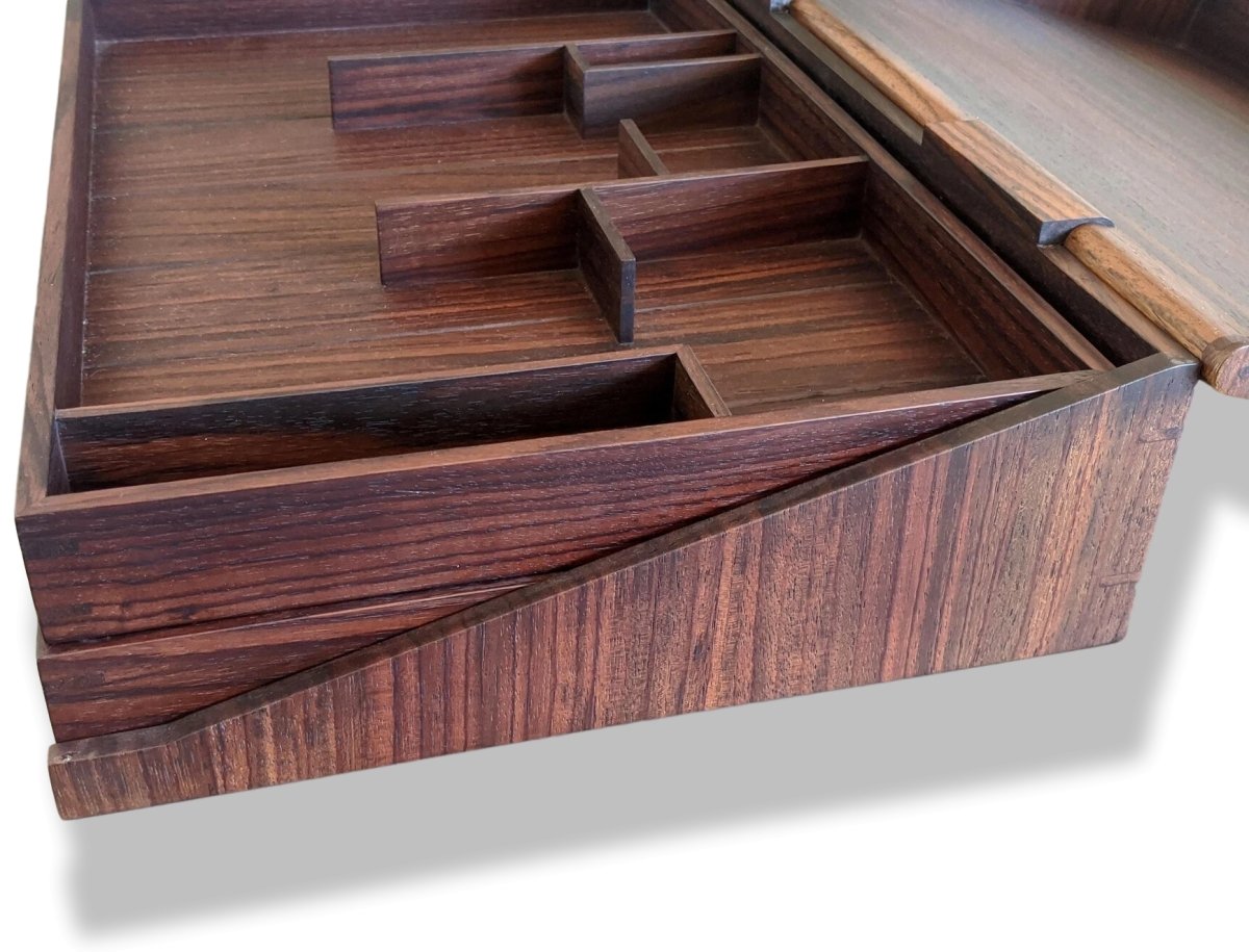 Hermes Cabinetry Precious Rosewood Organize Desk/Jewels Box Palissandre, Rare! - poupishop