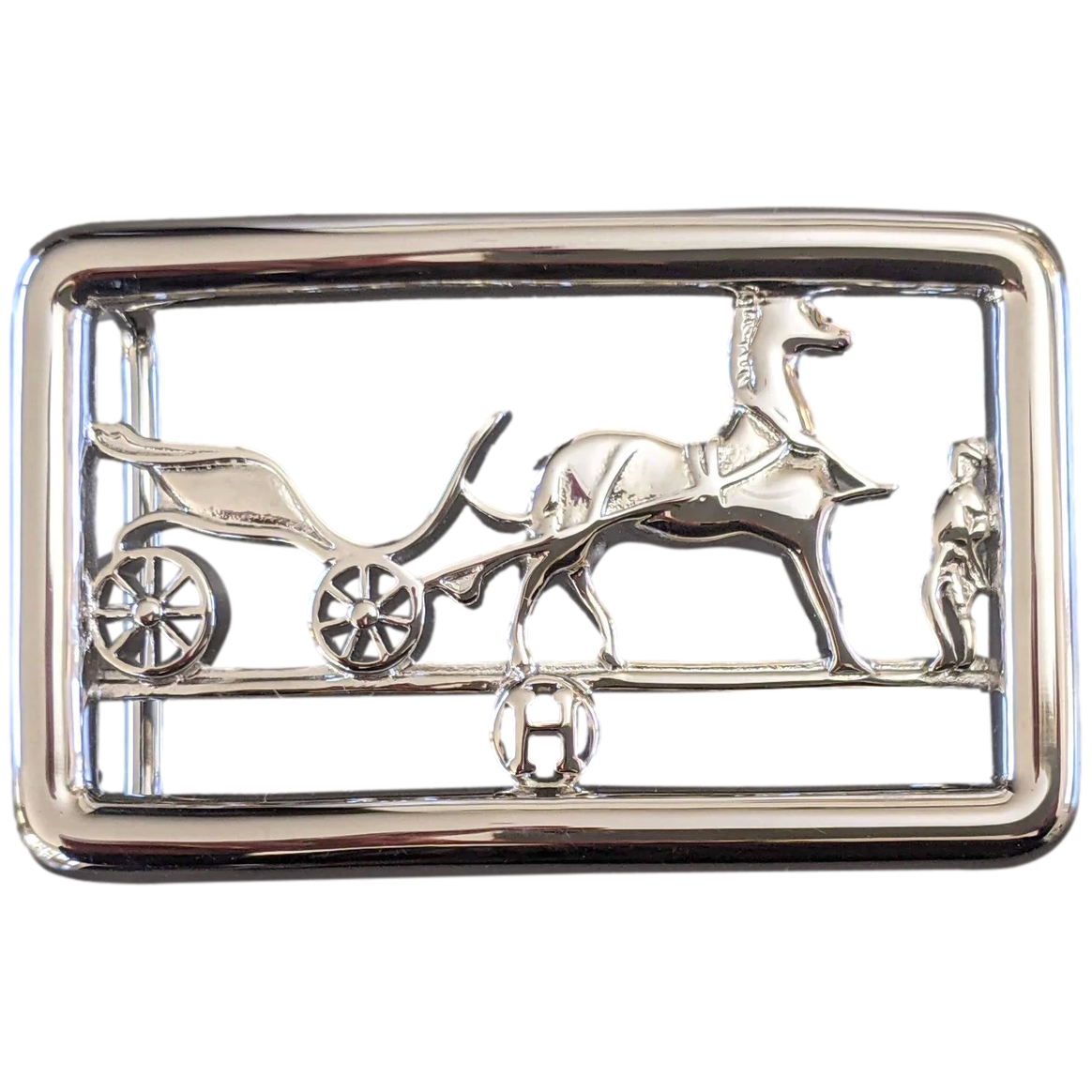 Hermes Shiny Silver/Palladium Caleche Buckle 24 mm