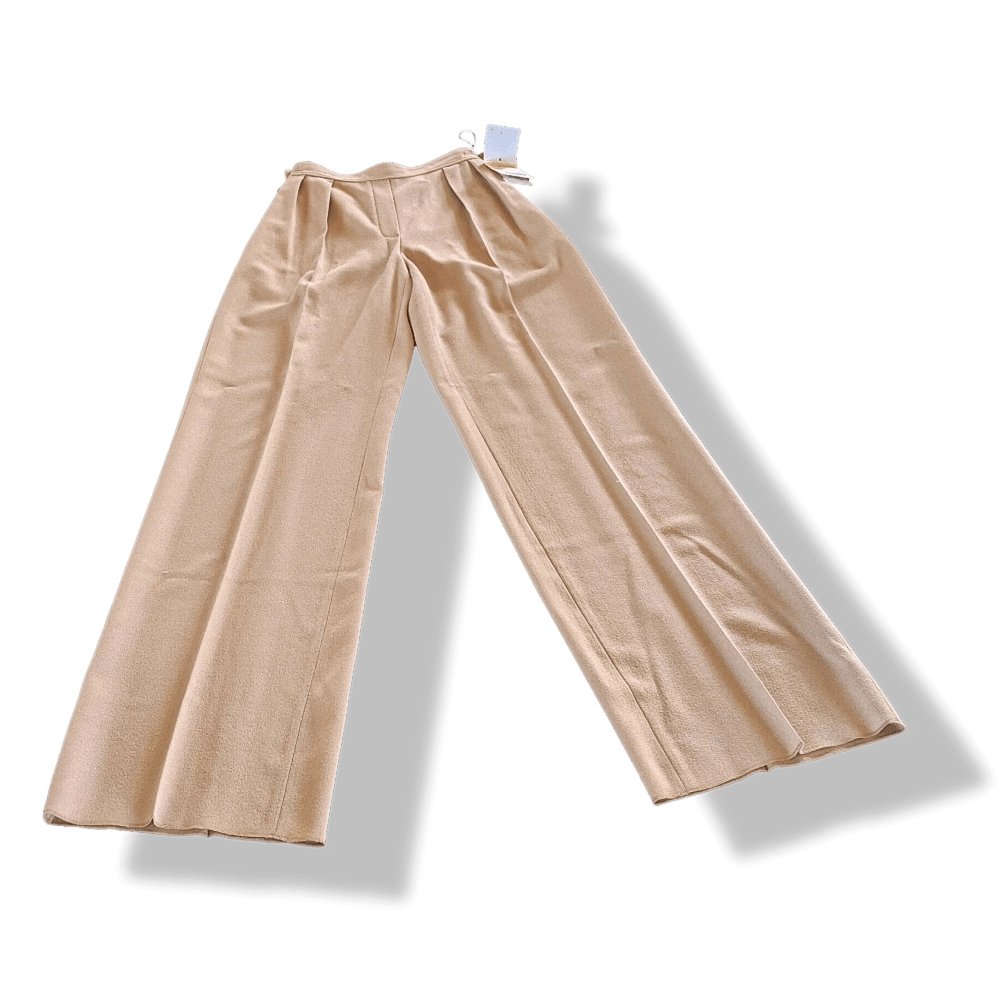 Hermes Camel Light Crepe of Wool PANTALON ESPRIT PYJAMA Relax Woman Pants, BNWT! - poupishop