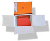 Hermes Magnolia/Rouge H Swift Calfskin Rabat H 8cc Card Holder BNWTIB! - poupishop