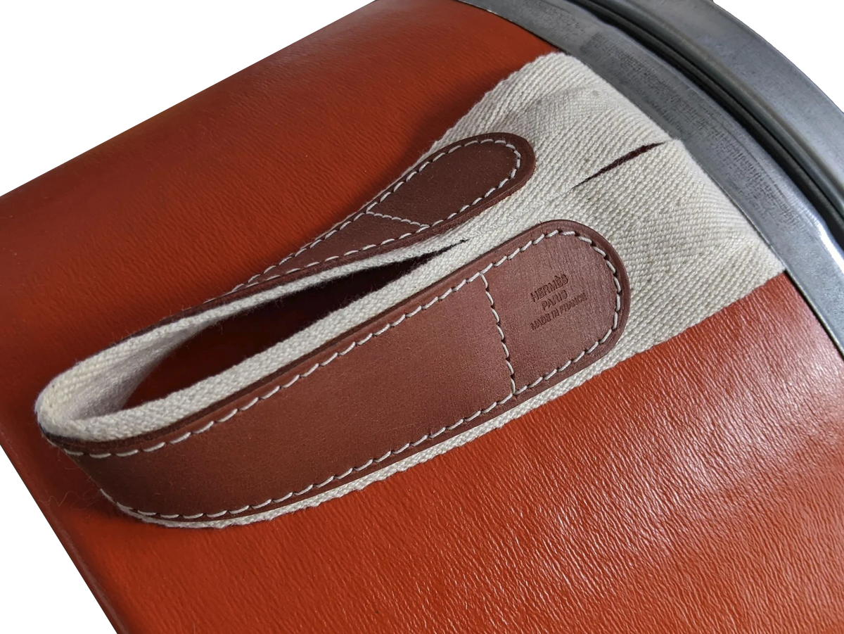 Hermes Color Feu (Fire Orange) Empty CARE CASE - BOÎTE SELLIER Grooming Box