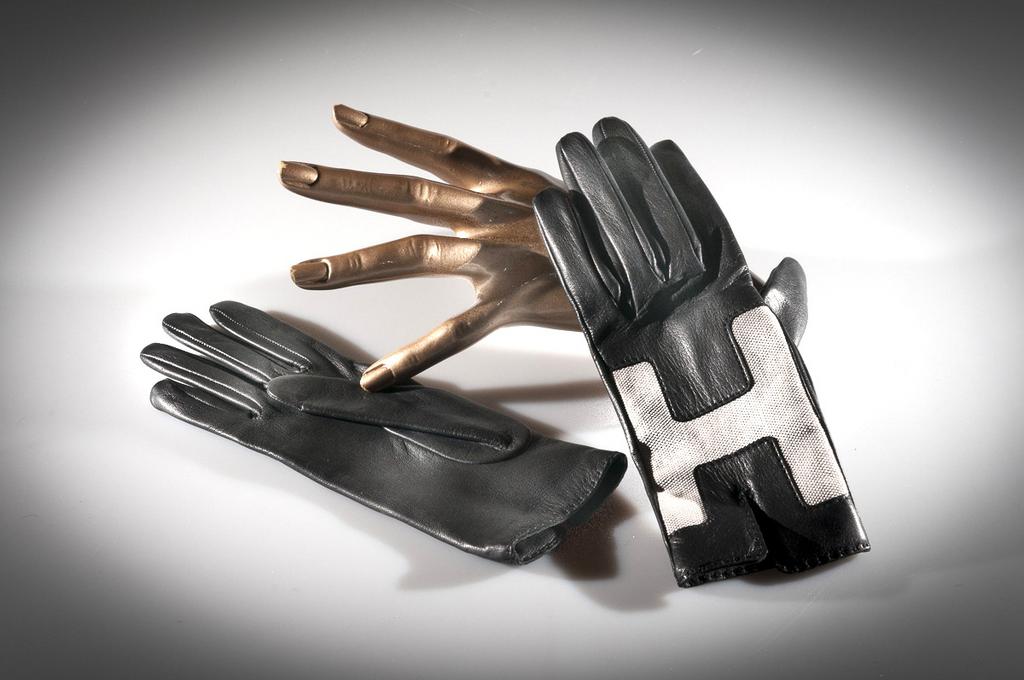 Hermes Chevreau/Canvas Garden Gloves Sz6.5, NWT! - poupishop
