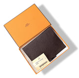 Hermes Chocolate Epsom Agenda Cover GLOBE-TROTTER 2 PINS with Silver Pen, BNWTIB! - poupishop
