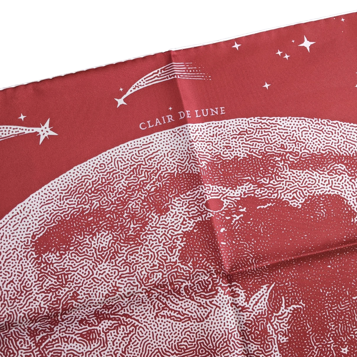 Hermes "Clair de Lune" by Dimitri Rybaltchenko Double Face Twill Scarf 90