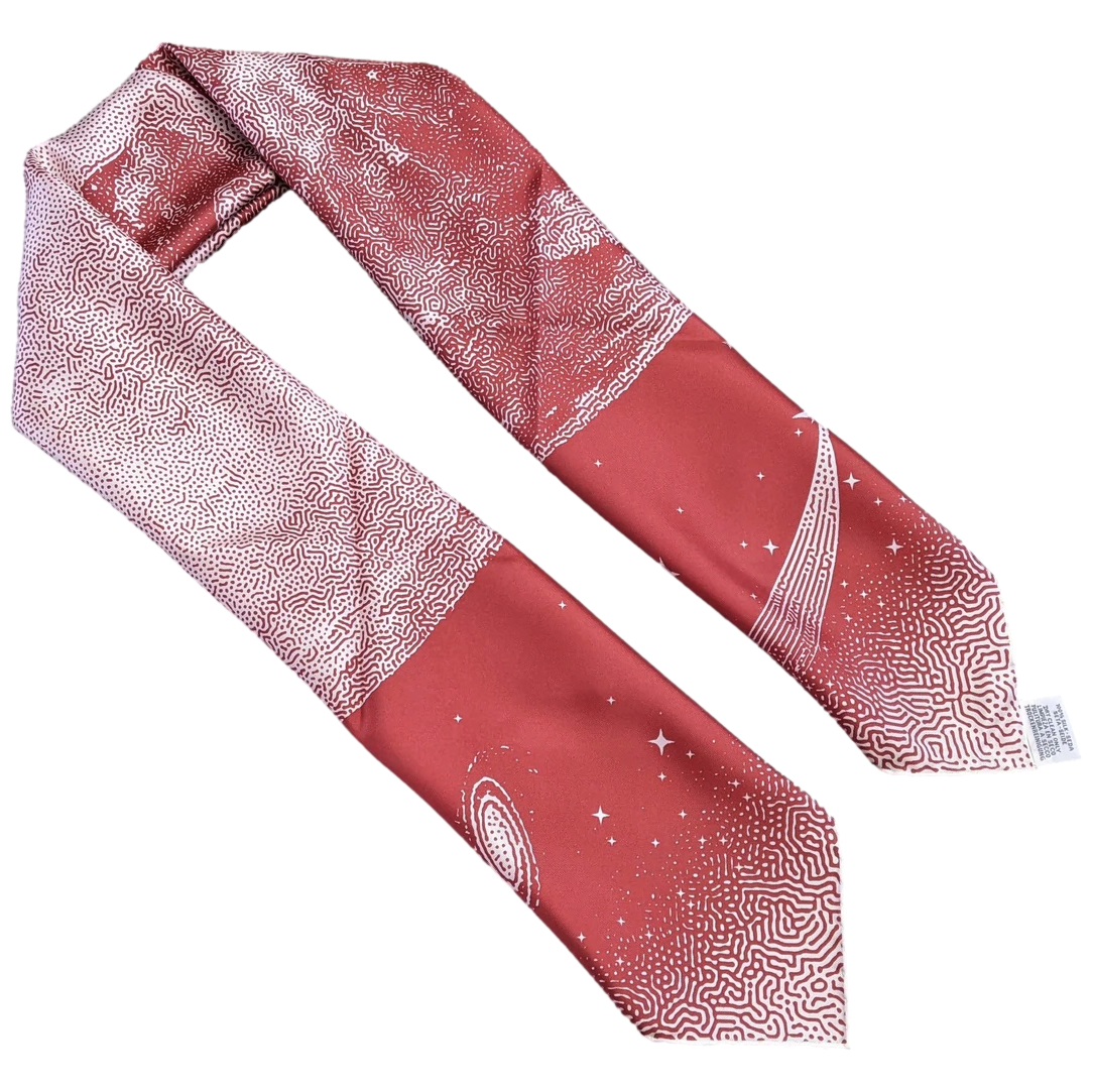 Hermes "Clair de Lune" by Dimitri Rybaltchenko Double Face Twill Scarf 90
