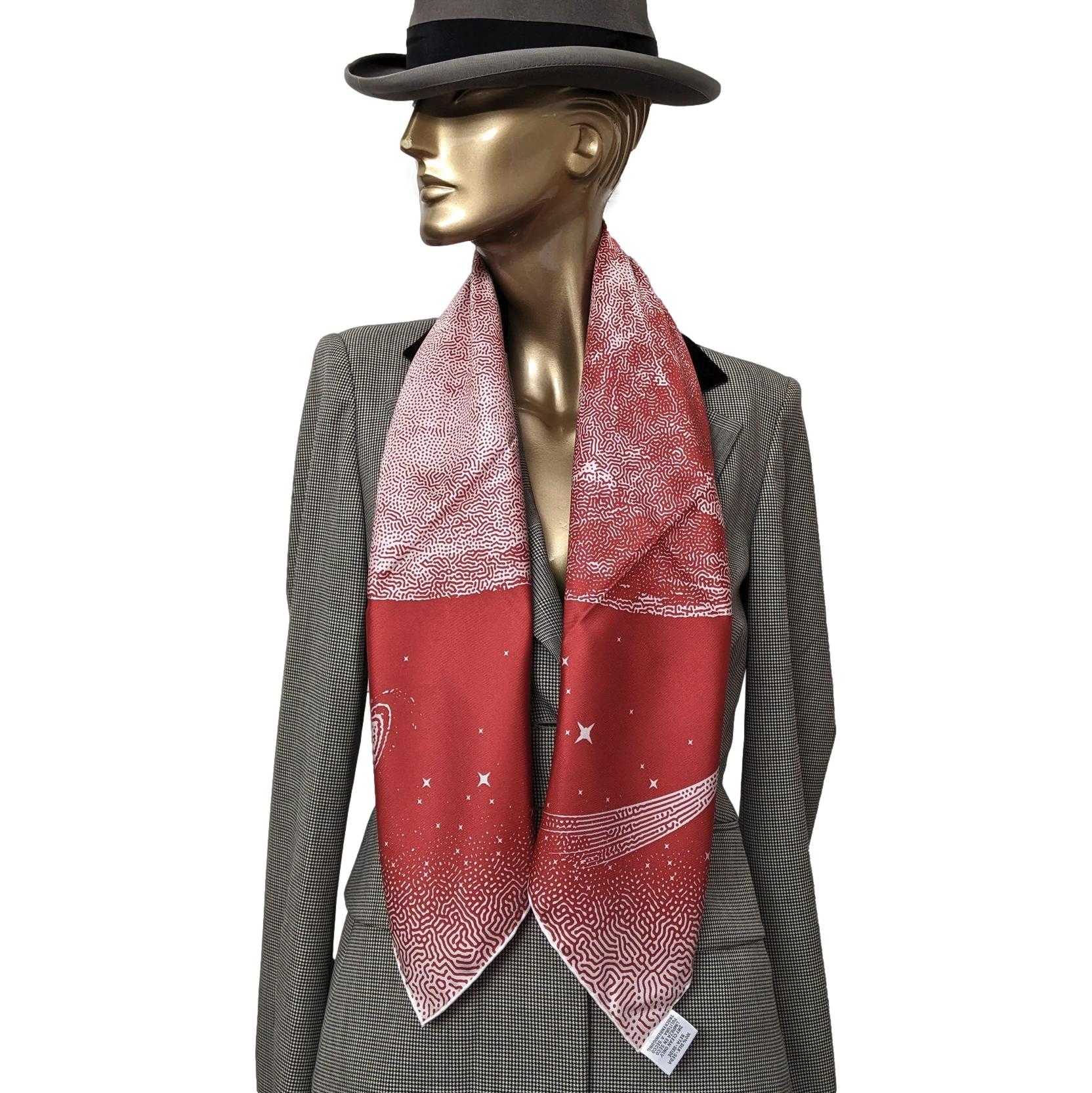 Hermes "Clair de Lune" by Dimitri Rybaltchenko Double Face Twill Scarf 90