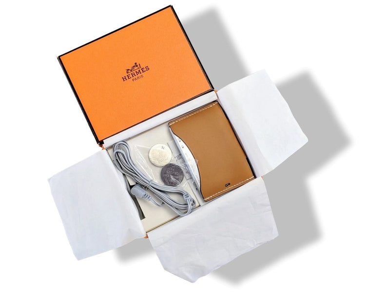 Hermes [COL1] Portable Radio in Calfskin Barenia Leather Case with Headphones, BNIB! - poupishop