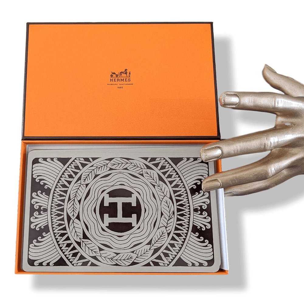 Hermes Collector's LES 4 MONDES 4 COULEURS Game Playing Cards GM, BNWTIB! - poupishop