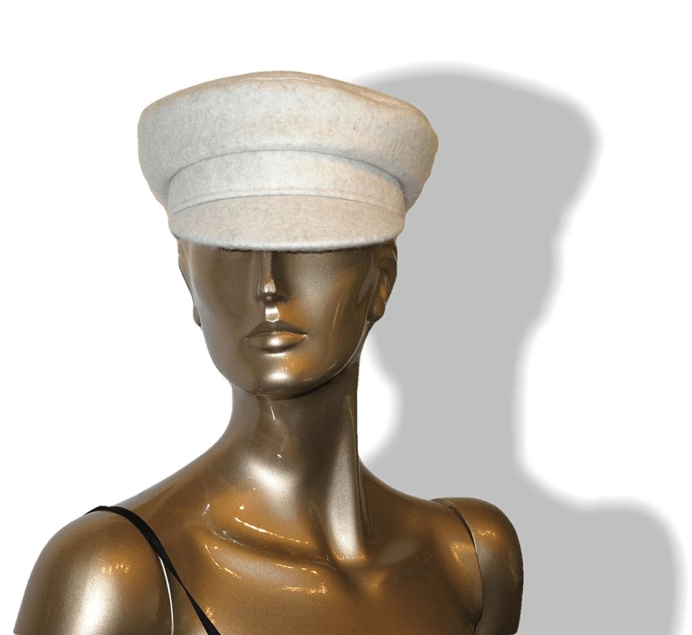 Hermes Concrete Grey Artisanal Yak Felt Hadriana Cap Hat Sz56, NIB! - poupishop