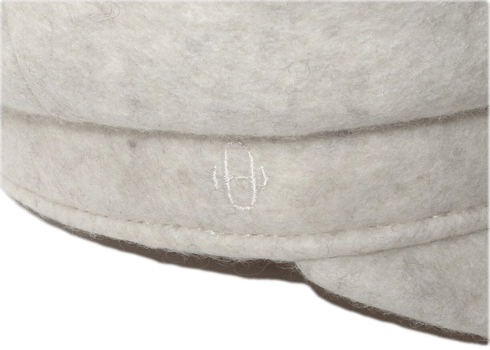 Hermes Concrete Grey Artisanal Yak Felt Hadriana Cap Hat Sz56, NIB! - poupishop