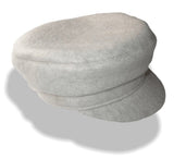 Hermes Concrete Grey Artisanal Yak Felt Hadriana Cap Hat Sz56, NIB! - poupishop