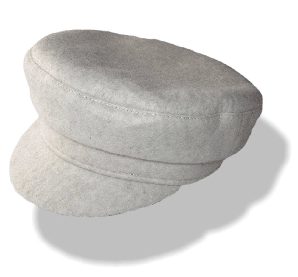 Hermes Concrete Grey Artisanal Yak Felt Hadriana Cap Hat Sz56, NIB! - poupishop