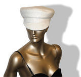 Hermes Concrete Grey Artisanal Yak Felt Hadriana Cap Hat Sz56, NIB! - poupishop