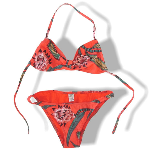 Hermes Corail Savana Eole Swimsuit 2pc Sz38, New! - poupishop