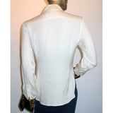 Hermes Couture Vintage Brandebourg Pastron Silk Shirt Sz36 - poupishop