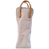 Hermes Vintage 1979 Toile H & Natural Cow Boots Bag - Sac Equitation pour Bottes