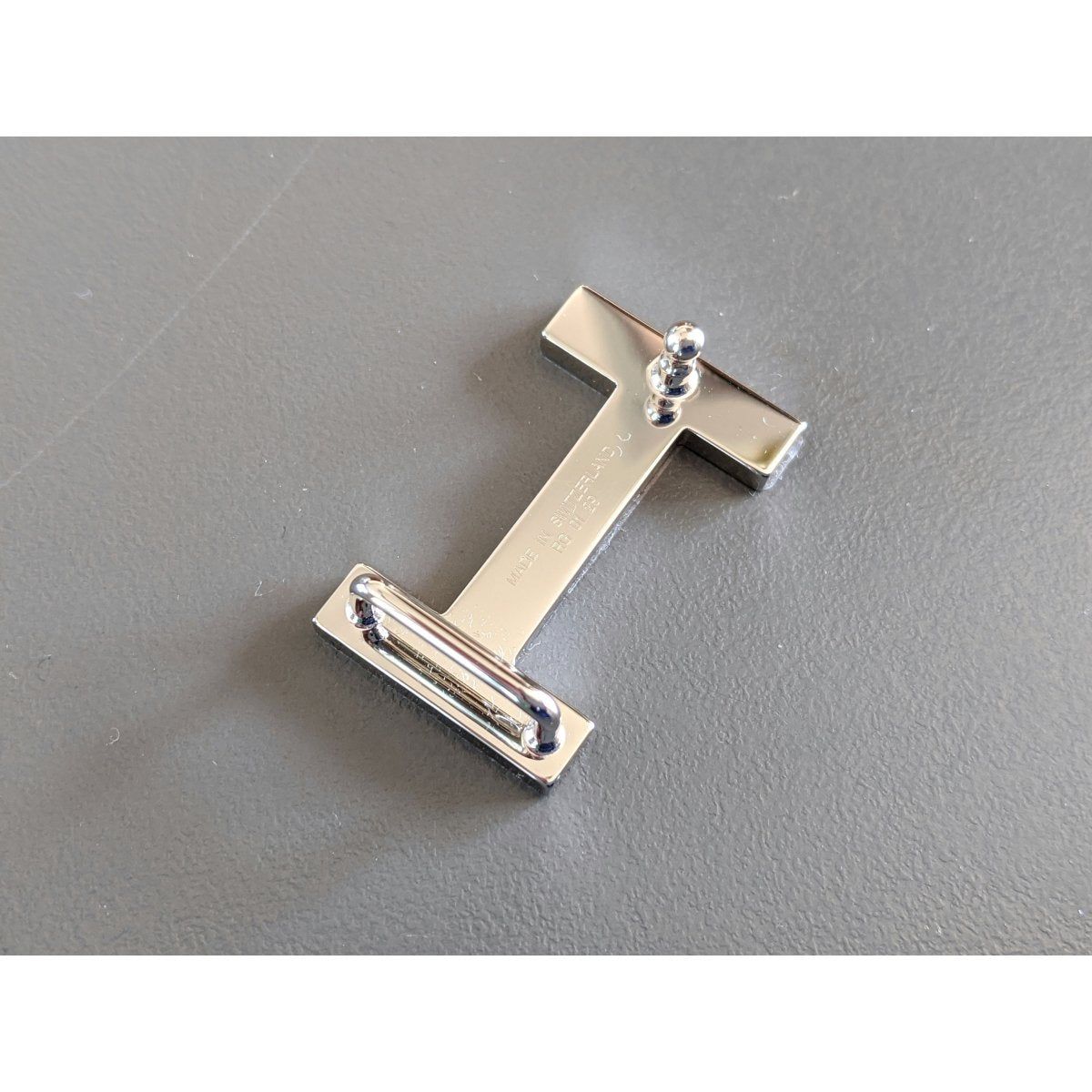 Hermes Cute Plated Silver FOCUS Mini Belt Buckle 13 mm, New with Pochette and White Box!! - poupishop
