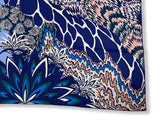 Hermes cw08 Lavande/Indigo/Vert Girafes THE THREE GRACES by Alice Shirley Cashmere Shawl 140, BNWTIB! - poupishop