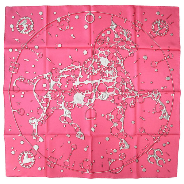 Hermes cw11 Pink Tin Cheval Fusion Twill 90cm, New! - poupishop