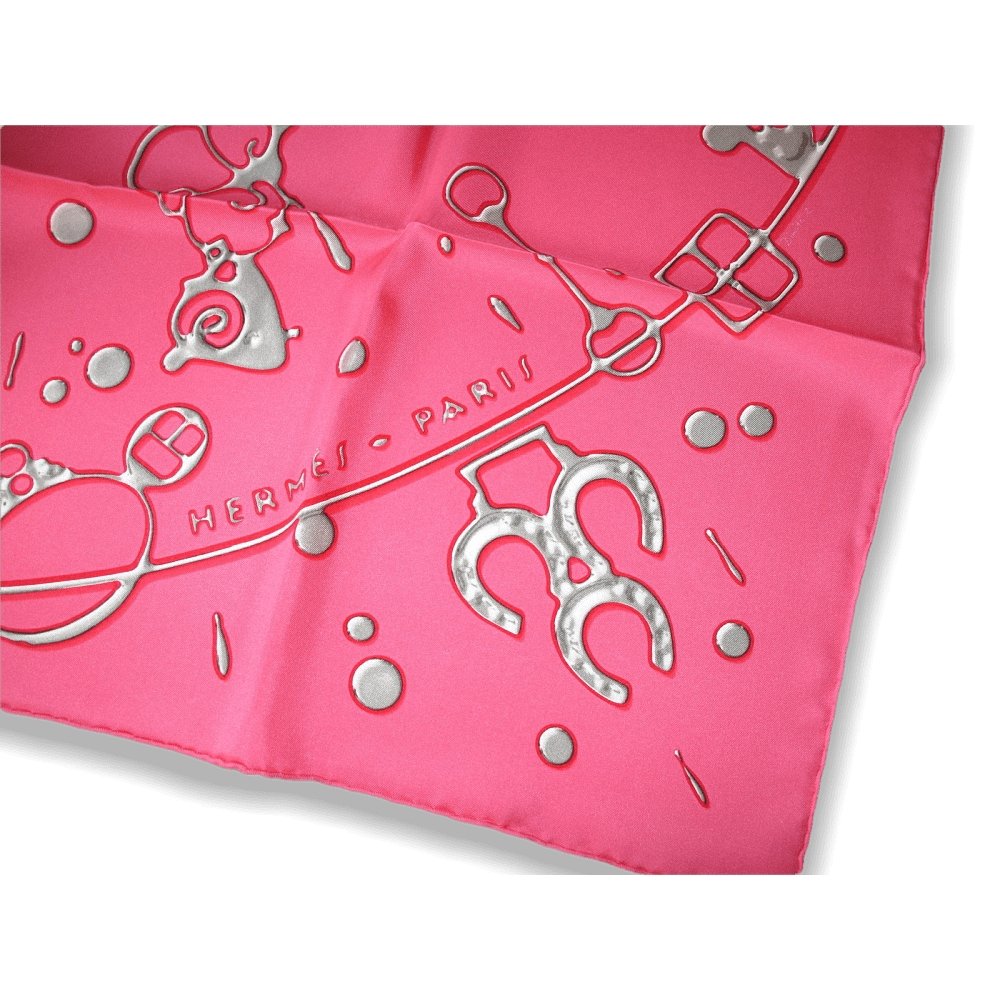 Hermes cw11 Pink Tin Cheval Fusion Twill 90cm, New! - poupishop