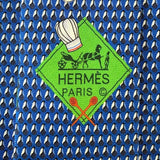 Hermes Dark Blue Cooking Chef RATATOUILLE Heavy Twill Silk Tie, NWT in Pochette! - poupishop