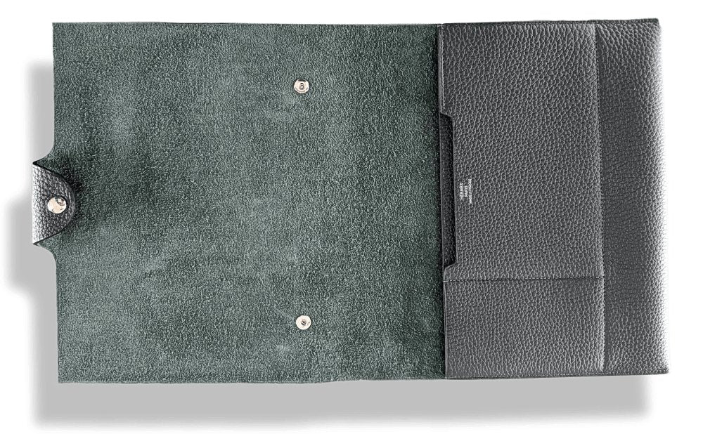 Hermes Dark Green Togo Calfskin ULYSSE NEO MM NoteBook Cover