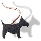 Hermes Dark Turquoise Dark Brown Dog Fox Terrier Petit H Bag Charm GM, NIB! - poupishop