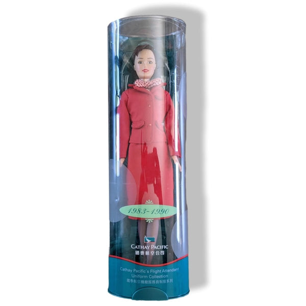 Hermes Design for the 1983-1990cm CATHAY PACIFIC FLIGHT ATTENDANT UNIFORM Collection Doll Limited Edition, RARE, BNIB! - poupishop