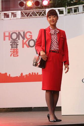 Hermes Design for the 1983-1990cm CATHAY PACIFIC FLIGHT ATTENDANT UNIFORM Collection Doll Limited Edition, RARE, BNIB! - poupishop