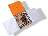 Hermes [AC11] Orange/Vert CARRE DOUBLE FACE WOW Twill Scarf 90, BNWTIB!