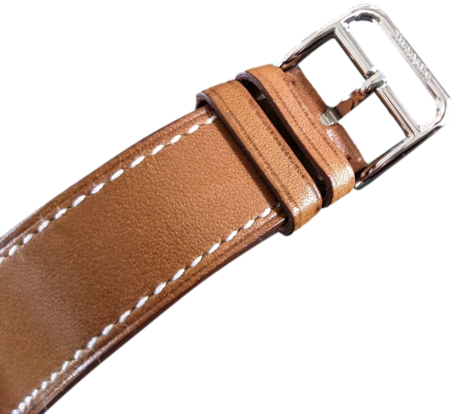 Hermes [M03] Barenia "Double Tour Cape Cod" Watch Large Model 37 mm